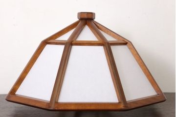 中古美品　松本民芸家具　九角木製スタンド