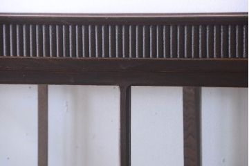 アンティーク家具　総栗材!大正ロマン　和製アンティークの脚付きガラスケース