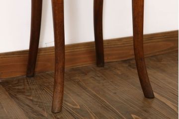 アンティーク家具　イギリスアンティーク　ダブルループ　曲げ木が美しいベントウッドハイチェア