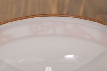 網目デザイン　大正ロマンなミルクガラスの天井照明(1)