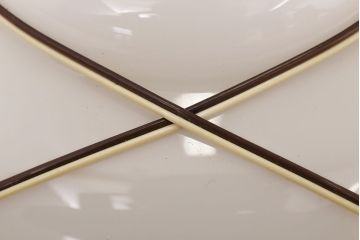 網目デザイン　大正ロマンなミルクガラスの天井照明(1)