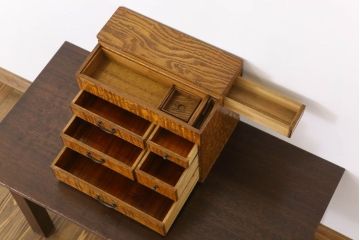 アンティーク雑貨　上質なアンティーク裁縫箱(小引き出し・小物入れ)(1)