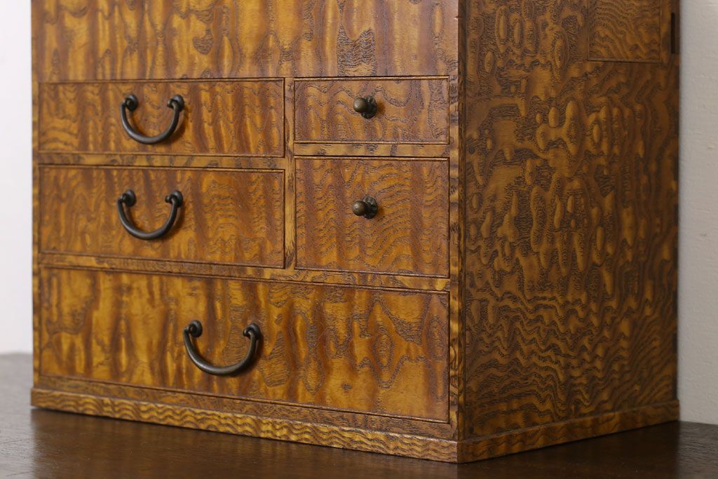 アンティーク雑貨　上質なアンティーク裁縫箱(小引き出し・小物入れ)(1)