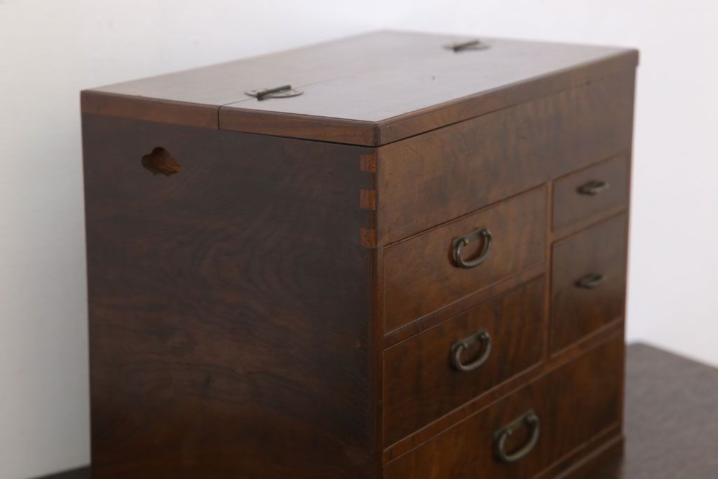 アンティーク雑貨　上質なアンティーク裁縫箱(小引き出し・小物入れ)(2)