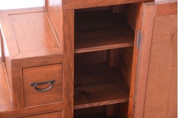 アンティーク家具　極上品　古民具・骨董　三方欅材のアンティーク階段箪笥