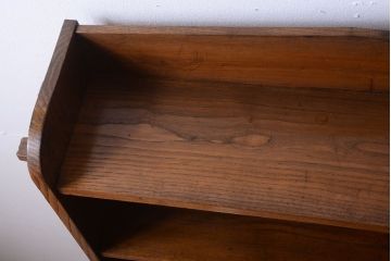 アンティーク家具　和製アンティークの楔(くさび)式本棚