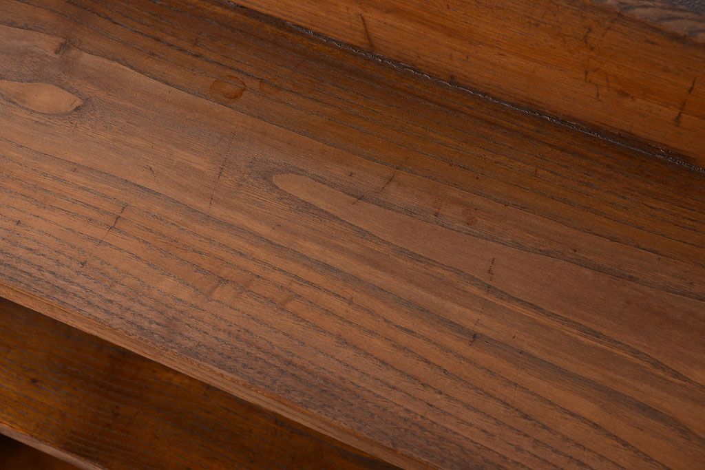 アンティーク家具　和製アンティークの楔(くさび)式本棚