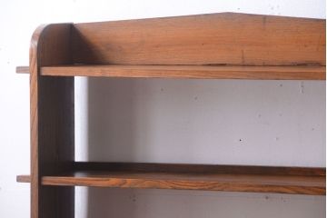 アンティーク家具　和製アンティークの楔(くさび)式本棚