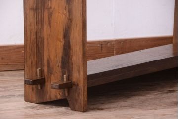 アンティーク家具　和製アンティークの楔(くさび)式本棚