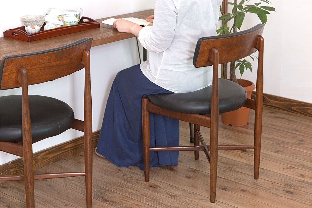 ヴィンテージ家具　北欧ビンテージ　G-PLAN(ジープラン)　Fresco(フレスコ)　サーキュラーチェア(ダイニングチェア)(1)