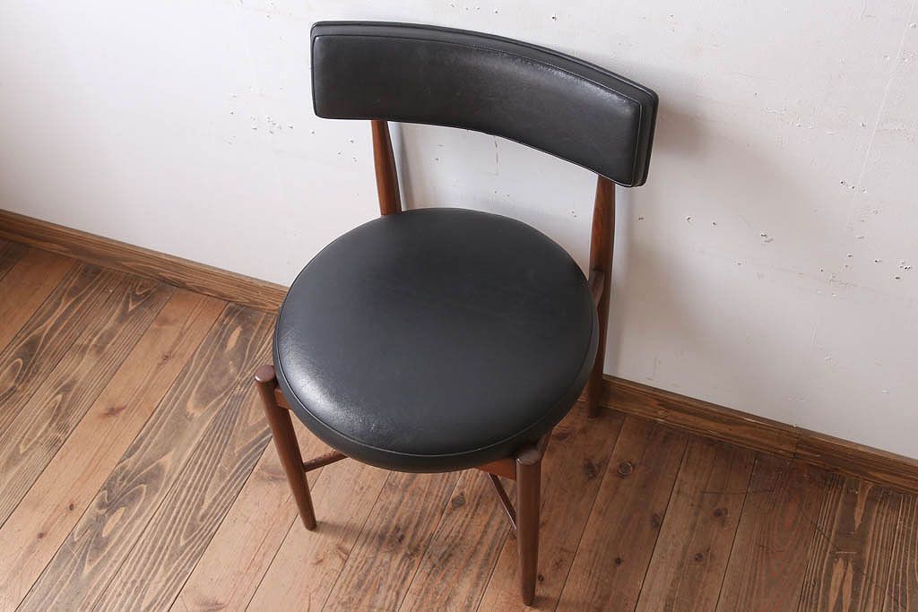 ヴィンテージ家具　北欧ビンテージ　G-PLAN(ジープラン)　Fresco(フレスコ)　サーキュラーチェア(ダイニングチェア)(3)