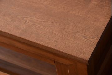 アンティーク家具　古い木製の和風な木味アンティークサイドキャビネット(水屋箪笥・収納棚)(1)