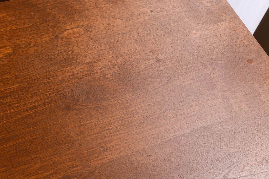 アンティーク家具　古い木製の和風な木味アンティークサイドキャビネット(水屋箪笥・収納棚)(1)