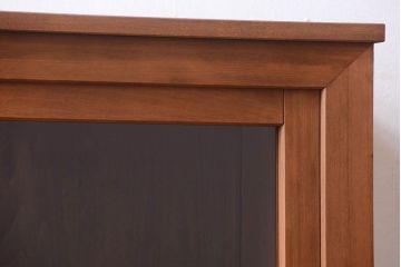 アンティーク家具　古い木製の和風な木味アンティークサイドキャビネット(水屋箪笥・収納棚)(1)