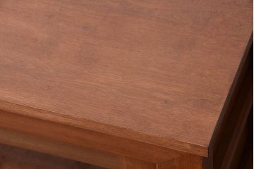 アンティーク家具　古い木製の和風な木味アンティークサイドキャビネット(水屋箪笥・収納棚)(2)