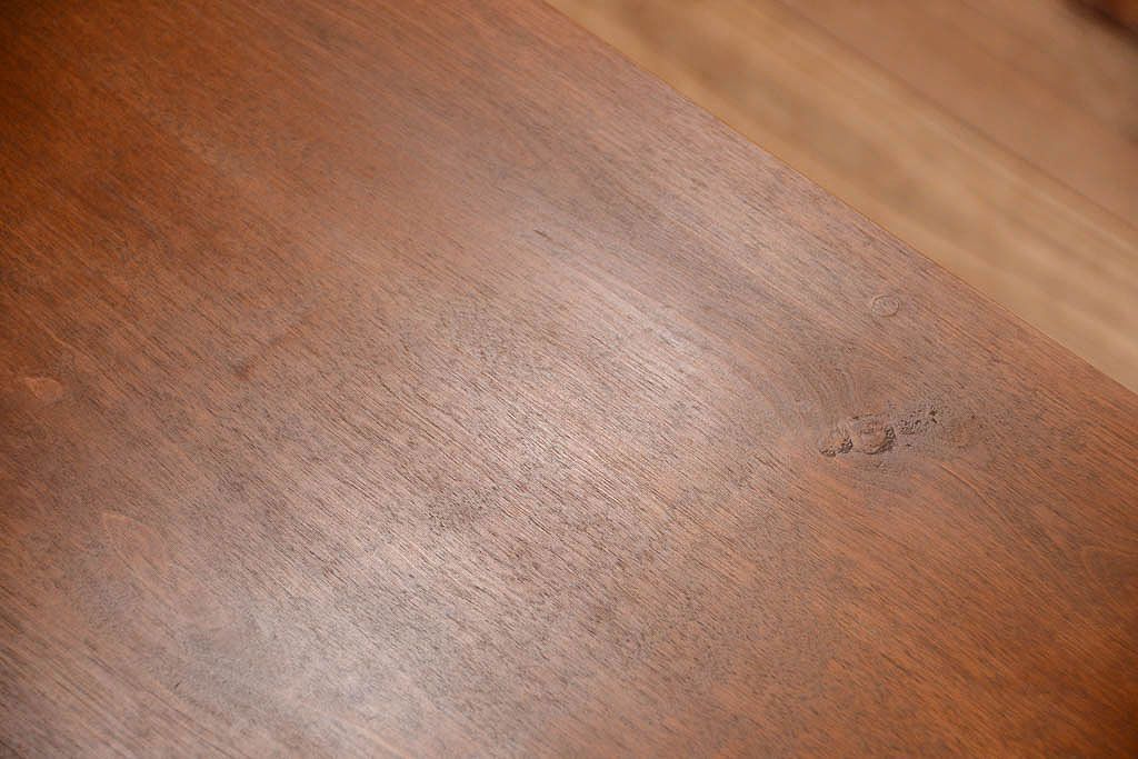 アンティーク家具　古い木製の和風な木味アンティークサイドキャビネット(水屋箪笥・収納棚)(2)