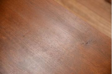 アンティーク家具　古い木製の和風な木味アンティークサイドキャビネット(水屋箪笥・収納棚)(2)