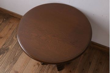 アンティーク家具　小ぶりなラウンドテーブル(サイドテーブル)