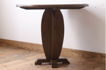 アンティーク家具　小ぶりなラウンドテーブル(サイドテーブル)