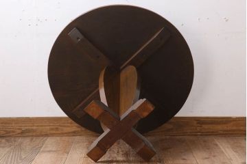 アンティーク家具　小ぶりなラウンドテーブル(サイドテーブル)