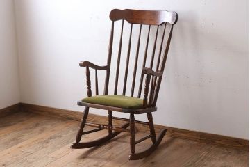 中古　飛騨の家具　ヒダ・ダイネットのロッキングチェア