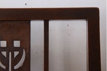 アンティーク家具　大正ロマン　古いナラ材製のアンティークチェア(椅子)