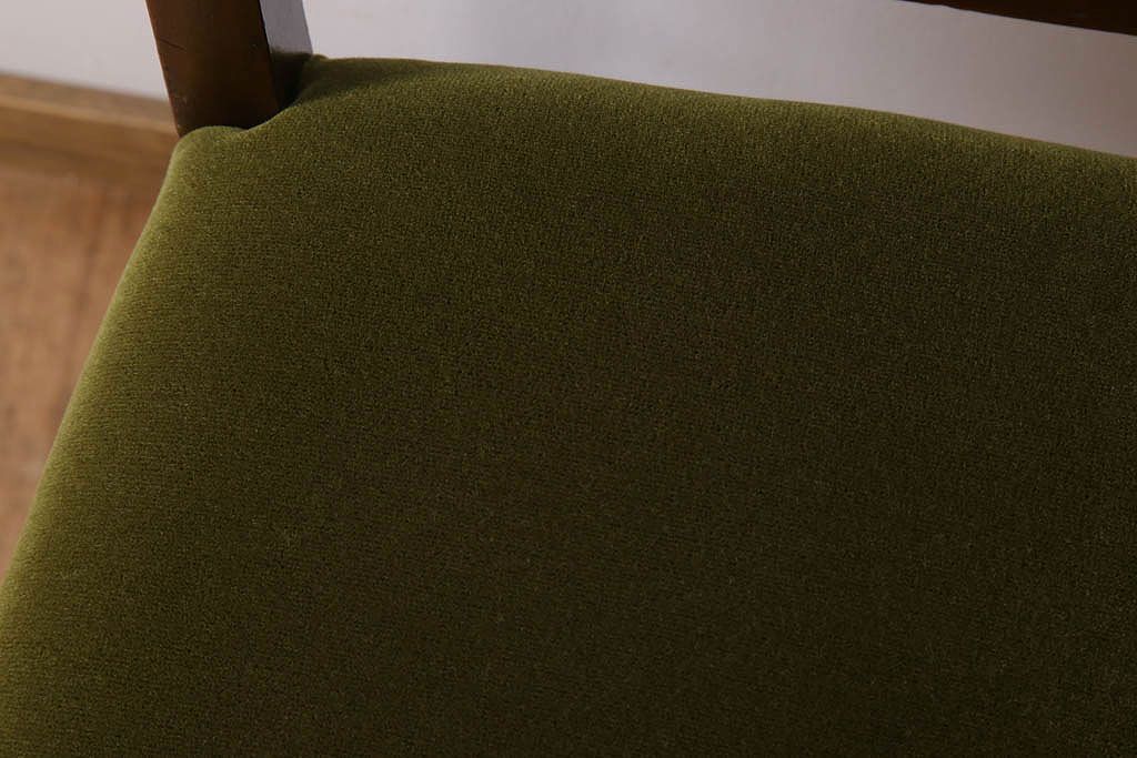 アンティーク家具　大正ロマン　古いナラ材製のアンティークチェア(椅子)