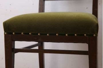 アンティーク家具　大正ロマン　古いナラ材製のアンティークチェア(椅子)