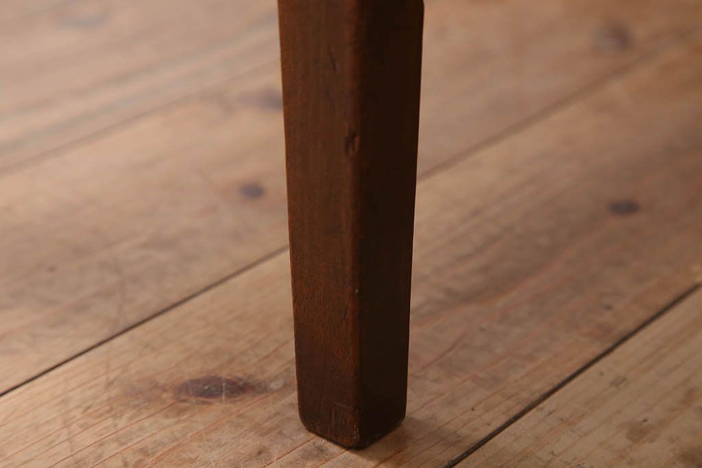 アンティーク家具　大正ロマン　古いナラ材製のアンティークチェア(椅子)