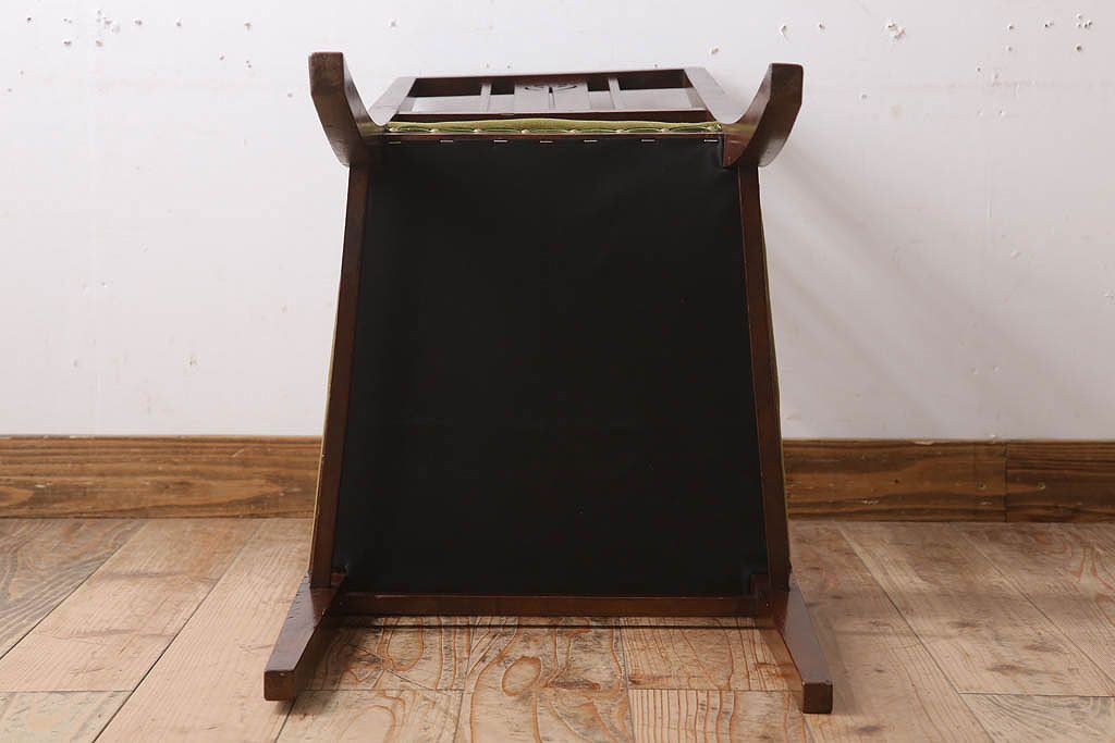 アンティーク家具　大正ロマン　古いナラ材製のアンティークチェア(椅子)