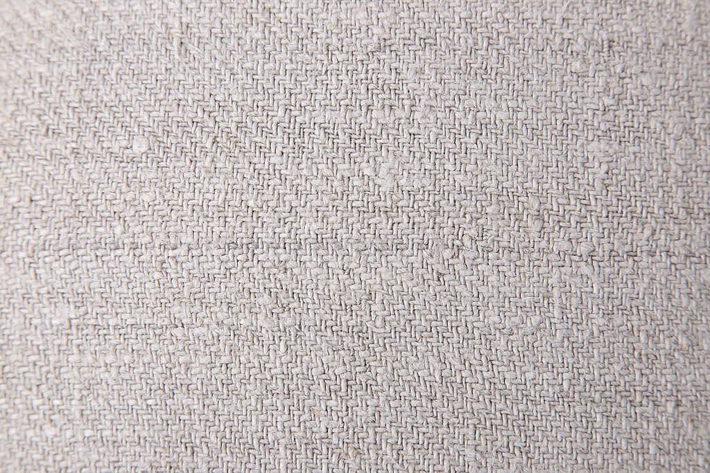 アンティーク家具　古い木製のクッション座面丸スツール