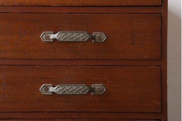 レトロ家具　昭和レトロ　古い木製のアンティーク5杯小引き出し