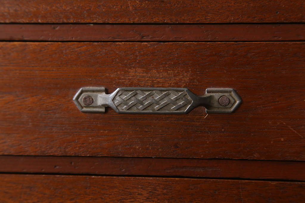 レトロ家具　昭和レトロ　古い木製のアンティーク5杯小引き出し