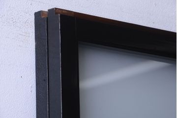 板絵　盛り上げ彩色　美しい絵のガラス戸2枚セット