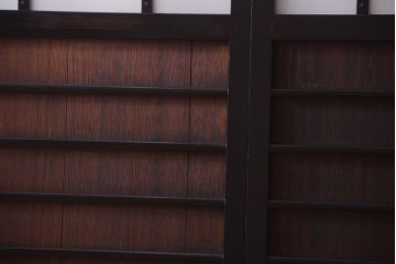 板絵　盛り上げ彩色　美しい絵のガラス戸2枚セット