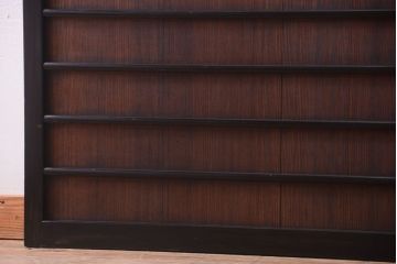 板絵　盛り上げ彩色　美しい絵のガラス戸2枚セット