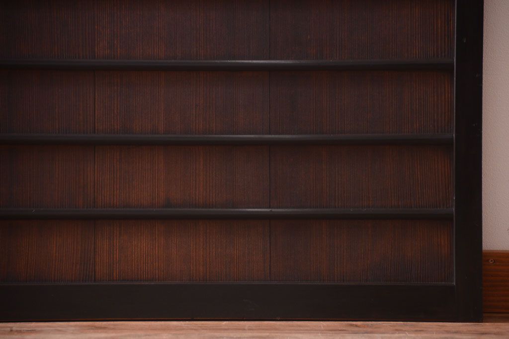 板絵　盛り上げ彩色　美しい絵のガラス戸2枚セット