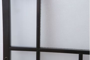 板絵　盛り上げ彩色　美しい絵のガラス戸2枚セット(2)