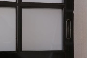 板絵　盛り上げ彩色　美しい絵のガラス戸2枚セット(2)