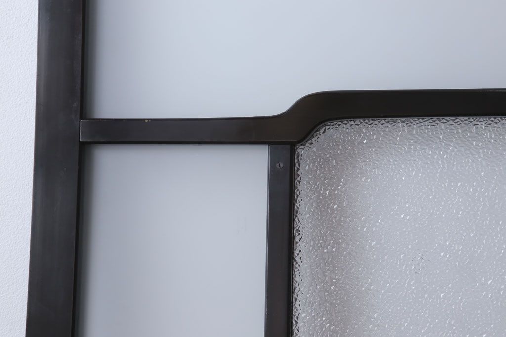 板絵　盛り上げ彩色　美しい絵のガラス戸2枚セット(2)