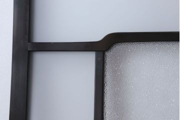 板絵　盛り上げ彩色　美しい絵のガラス戸2枚セット(2)