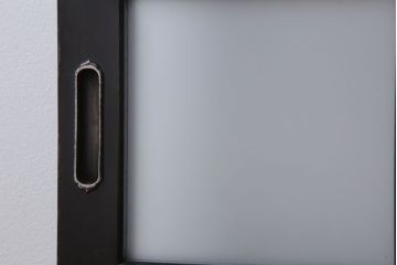 板絵　盛り上げ彩色　美しい絵のガラス戸2枚セット(2)