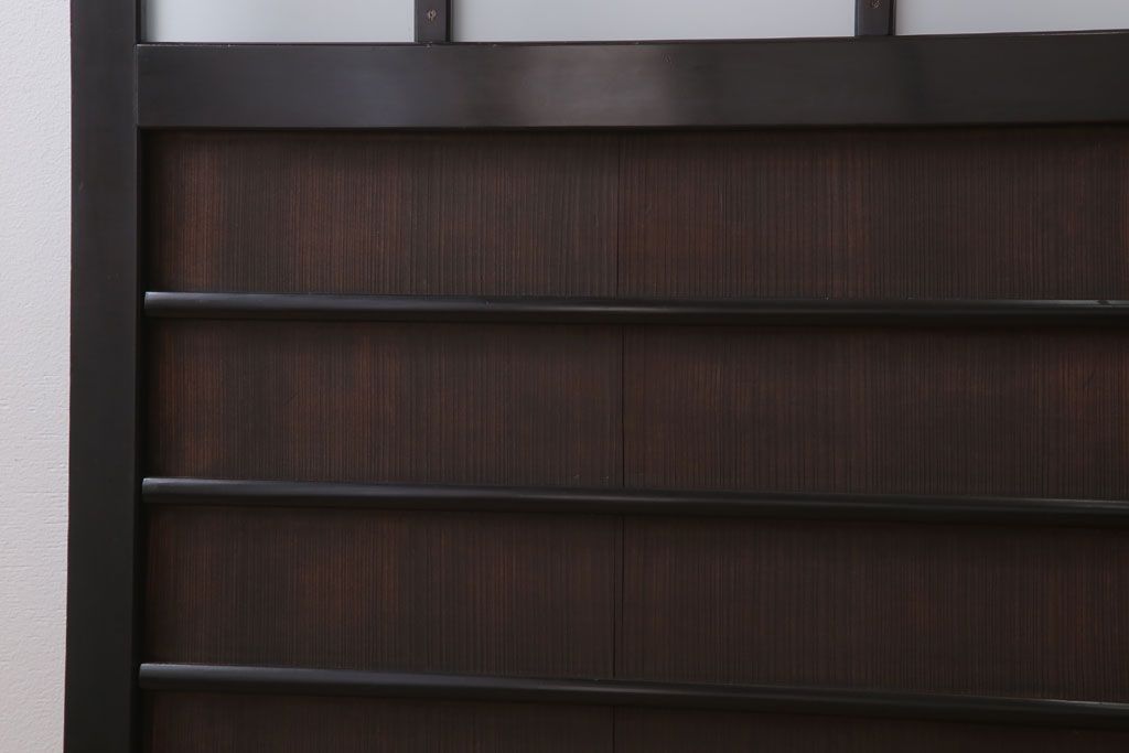 板絵　盛り上げ彩色　美しい絵のガラス戸2枚セット(2)