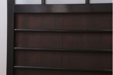 板絵　盛り上げ彩色　美しい絵のガラス戸2枚セット(2)