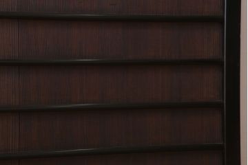 板絵　盛り上げ彩色　美しい絵のガラス戸2枚セット(2)