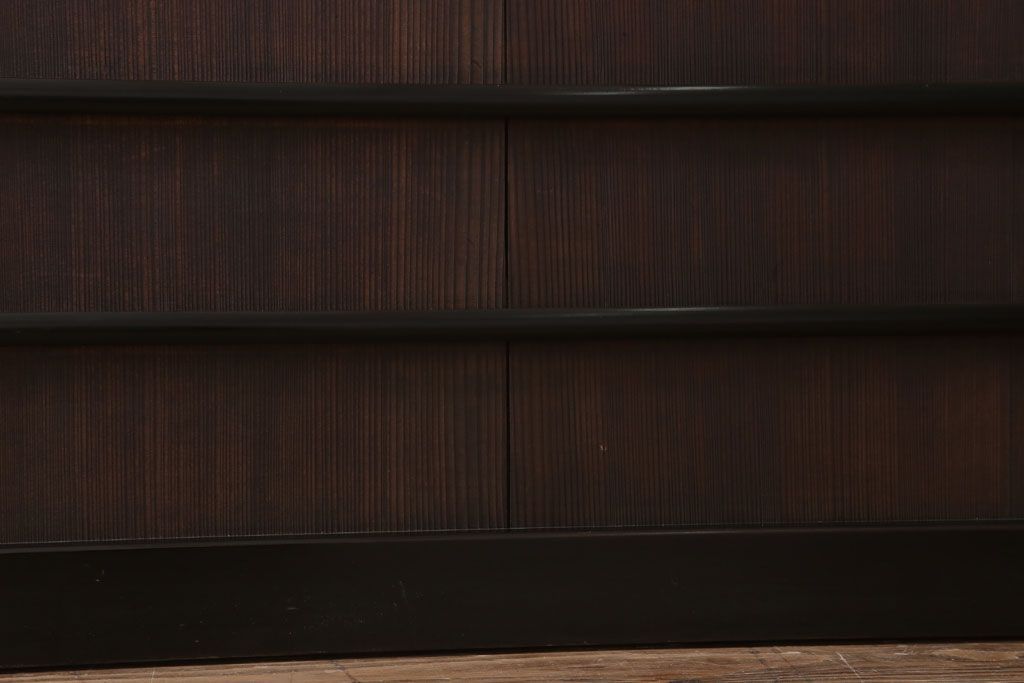 板絵　盛り上げ彩色　美しい絵のガラス戸2枚セット(2)