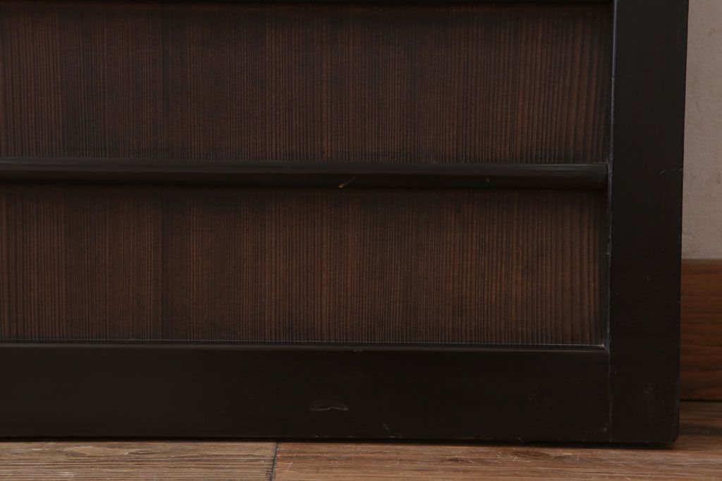 板絵　盛り上げ彩色　美しい絵のガラス戸2枚セット(2)