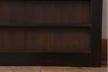 板絵　盛り上げ彩色　美しい絵のガラス戸2枚セット(2)