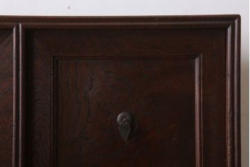 アンティーク家具　 明治大正期　古民具・骨董　玉杢!総欅材の上質な茶箪笥(茶棚)