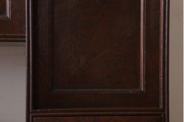 アンティーク家具　 明治大正期　古民具・骨董　玉杢!総欅材の上質な茶箪笥(茶棚)